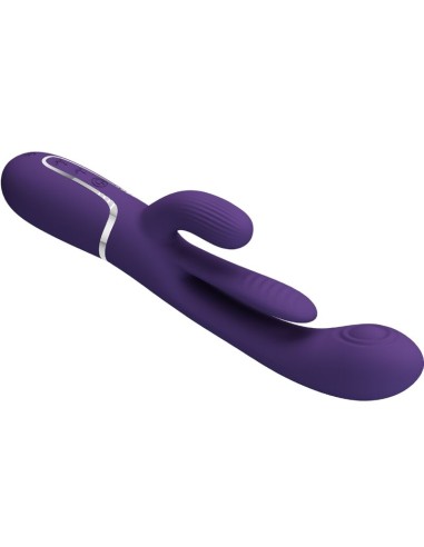 PRETTY LOVE SHANIA TRIPLE VIBRADOR RABBIT MULTIFUNCIAN MORADO