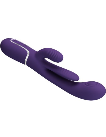 PRETTY LOVE SHANIA TRIPLE VIBRADOR RABBIT MULTIFUNCIAN MORADO