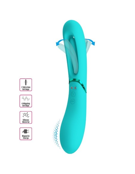 ROMANCE LEXIE VIBRADOR PUNTO G 7 VIBRACIONES AZUL