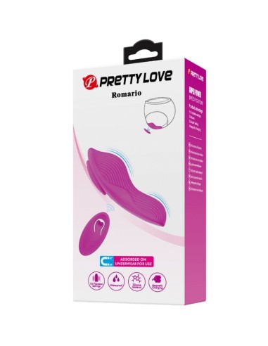 PRETTY LOVE ROMARIO ESTIMULADOR LAY ON CLATORIS CONTROL REMOTO ROSA