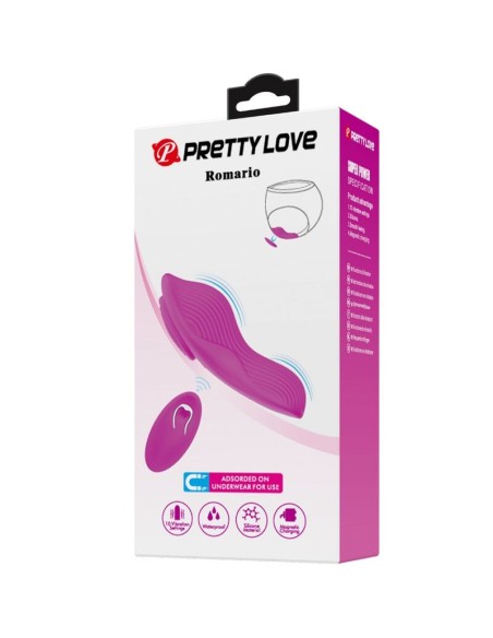 PRETTY LOVE ROMARIO ESTIMULADOR LAY ON CLATORIS CONTROL REMOTO ROSA
