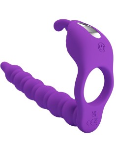 PRETTY LOVE BLACKNEY ANILLO PENE CON PLUG VIBRADOR LILA