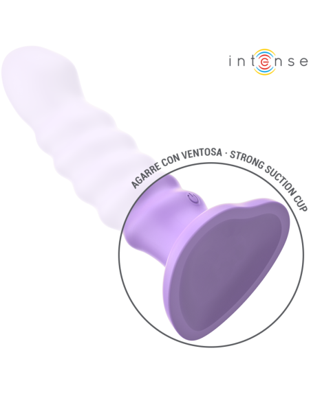 INTENSE BRENDA VIBRADOR TALLA M DISEAO EN ESPIRAL 10 VIBRACIONES MORADO CONTROL REMOTO