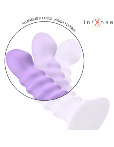 INTENSE BRENDA VIBRADOR TALLA M DISEAO EN ESPIRAL 10 VIBRACIONES MORADO CONTROL REMOTO