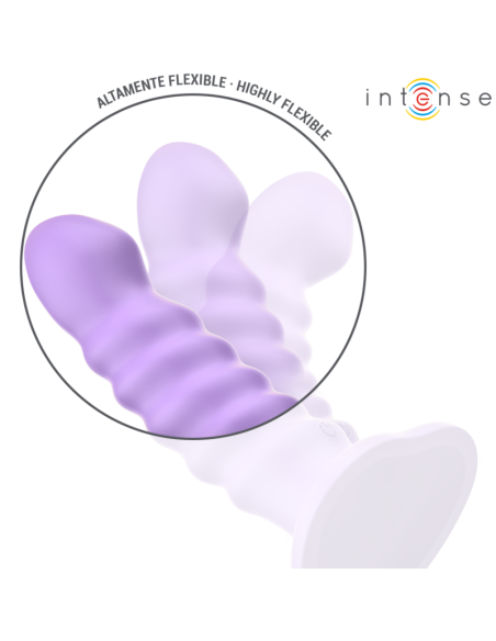INTENSE BRENDA VIBRADOR TALLA M DISEAO EN ESPIRAL 10 VIBRACIONES MORADO CONTROL REMOTO