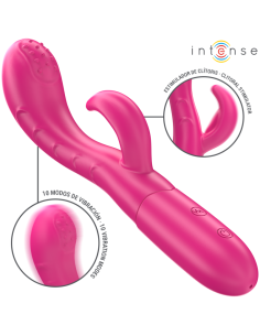 INTENSE AMARA VIBRADOR CON LENGUA ESTIMULADORA 10 VIBRACIONES ROSA 2