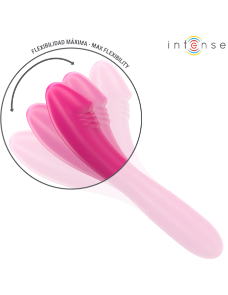 INTENSE BELINDA VIBRADOR 19 CM FLEXIBLE 10 VIBRACIONES ROSA