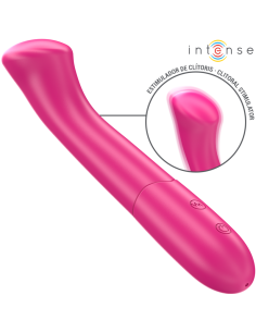 INTENSE PATY VIBRADOR 19 CM FLEXIBLE 10 VIBRACIONES MODELO 2 ROSA