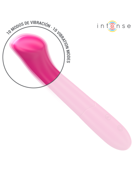 INTENSE PATY VIBRADOR 19 CM FLEXIBLE 10 VIBRACIONES MODELO 2 ROSA INTENSE PATY VIBRADOR 19 CM FLEXIBLE 10 VIBRACIONES MODELO 2 ROSA