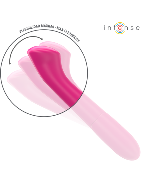 INTENSE PATY VIBRADOR 19 CM FLEXIBLE 10 VIBRACIONES MODELO 2 ROSA INTENSE PATY VIBRADOR 19 CM FLEXIBLE 10 VIBRACIONES MODELO 2 ROSA
