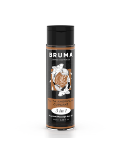 BRUMA ACEITE DE MASAJE PREMIUM EFECTO CALOR SABOR TARTA AMERICANA 3 EN 1 100 ML 2