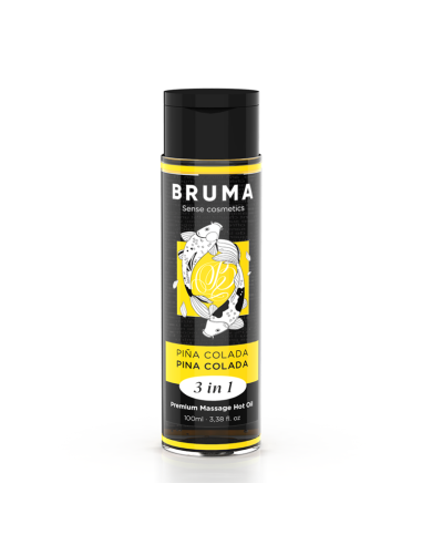 BRUMA ACEITE DE MASAJE PREMIUM EFECTO CALOR SABOR PIAA COLADA 3 EN 1 100 ML