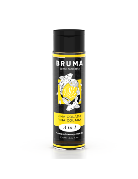 BRUMA ACEITE DE MASAJE PREMIUM EFECTO CALOR SABOR PIAA COLADA 3 EN 1 100 ML