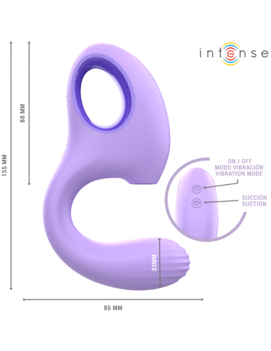 INTENSE BAXTER VIBRADOR ESTIMULADOR VIOLETA CONTROL REMOTO