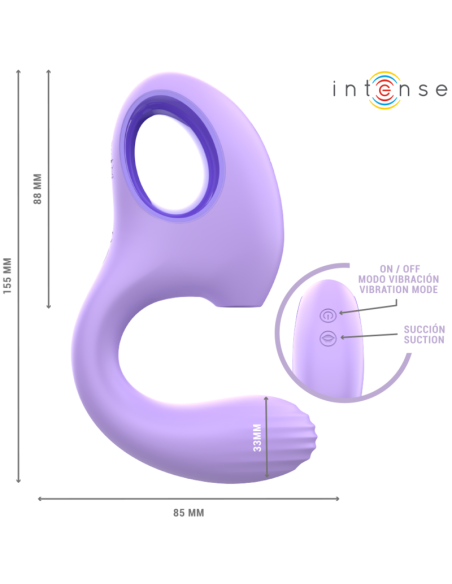 INTENSE BAXTER VIBRADOR ESTIMULADOR VIOLETA CONTROL REMOTO