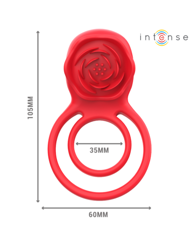 INTENSE GAIL ROSA ESTIMULADORA 10 VIBRACIONES ROJO CONTROL REMOTO