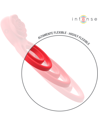INTENSE GAIL ROSA ESTIMULADORA 10 VIBRACIONES ROJO CONTROL REMOTO