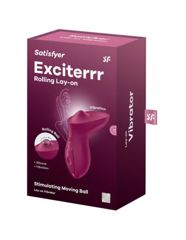 SATISFYER EXCITERRR VIBRADOR LAY ON CLATORIS BERRY