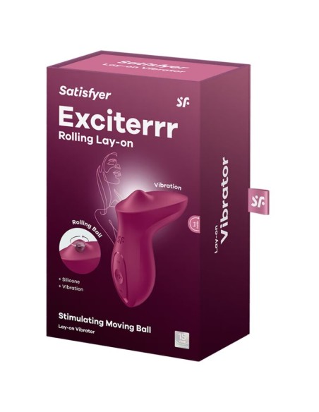 SATISFYER EXCITERRR VIBRADOR LAY ON CLATORIS BERRY