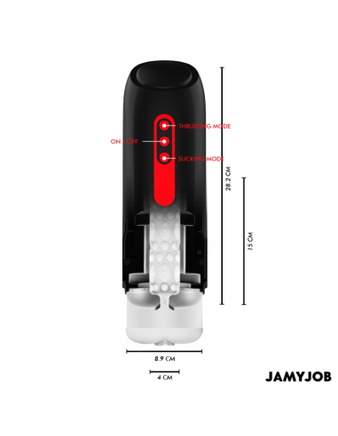 JAMYJOB PHANTOM MASTURBADOR VAGINA AUTOMATICO 5 MODOS SUCCIAN Y EMPUJE