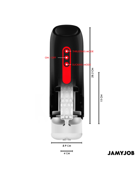 JAMYJOB PHANTOM MASTURBADOR VAGINA AUTOMATICO 5 MODOS SUCCIAN Y EMPUJE