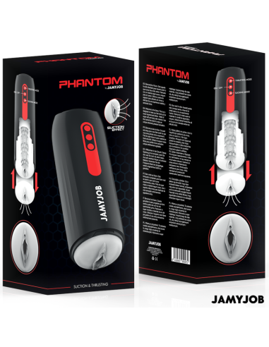 JAMYJOB PHANTOM MASTURBADOR VAGINA AUTOMATICO 5 MODOS SUCCIAN Y EMPUJE
