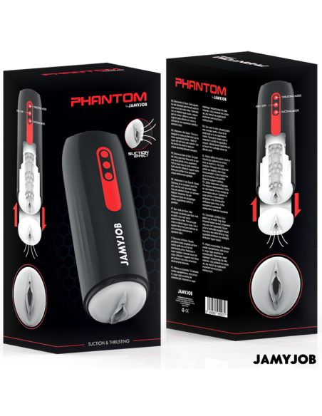 JAMYJOB PHANTOM MASTURBADOR VAGINA AUTOMATICO 5 MODOS SUCCIAN Y EMPUJE