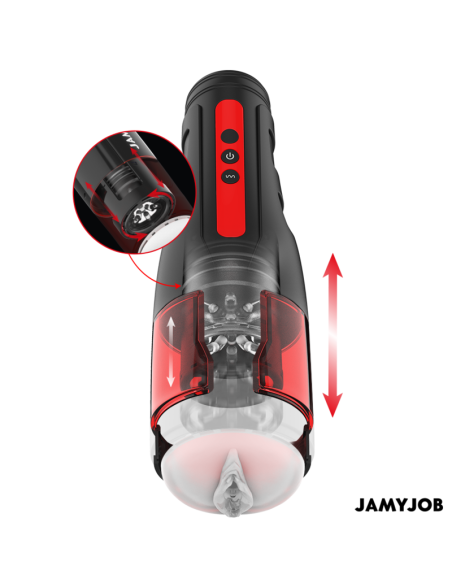 JAMYJOB CYCLONE MASTURBADOR VAGINA AUTOMATICO 10 MODOS SUCCIAN Y EMPUJE