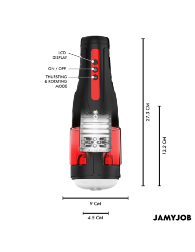 JAMYJOB CYCLONE MASTURBADOR VAGINA AUTOMATICO 10 MODOS SUCCIAN Y EMPUJE