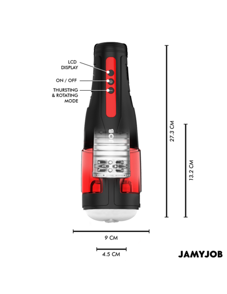 JAMYJOB CYCLONE MASTURBADOR VAGINA AUTOMATICO 10 MODOS SUCCIAN Y EMPUJE