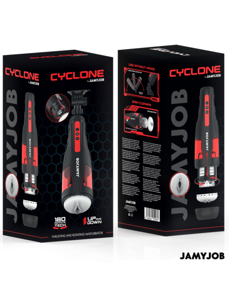 JAMYJOB CYCLONE MASTURBADOR VAGINA AUTOMATICO 10 MODOS SUCCIAN Y EMPUJE