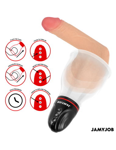 JAMYJOB XPAND LITE BOMBA AUTOMATICA DE TESTACULOS 3 NIVELES DE SUCCIAN GRIS