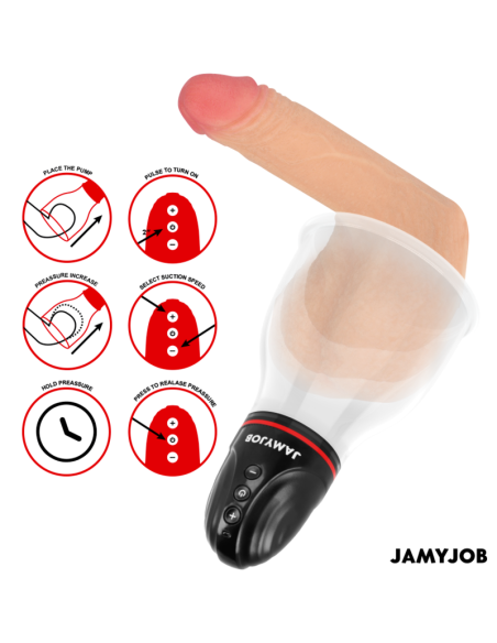 JAMYJOB XPAND LITE BOMBA AUTOMATICA DE TESTACULOS 3 NIVELES DE SUCCIAN GRIS