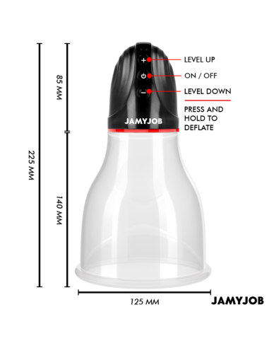 JAMYJOB XPAND LITE BOMBA AUTOMATICA DE TESTACULOS 3 NIVELES DE SUCCIAN GRIS