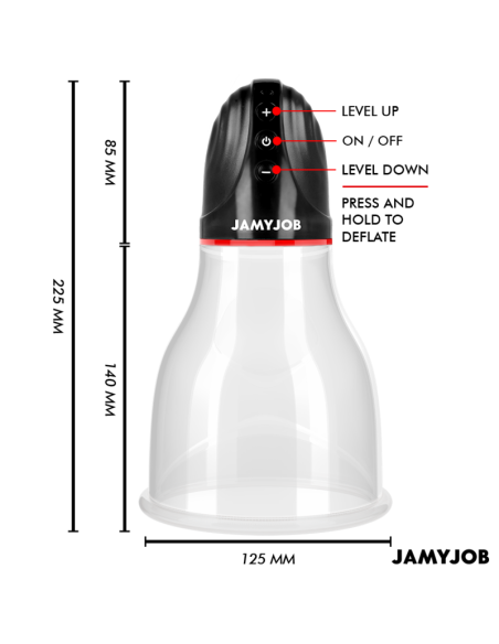 JAMYJOB XPAND LITE BOMBA AUTOMATICA DE TESTACULOS 3 NIVELES DE SUCCIAN GRIS