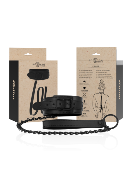 INTENSE FETISH COLLAR DE CUERO VEGANO