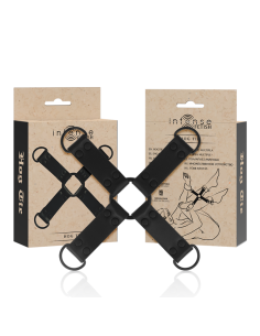 INTENSE FETISH ENGANCHE MALTIPLE PARA MANOS Y PIES DE CUERO VEGANO 2