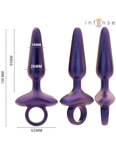 INTENSE MARLON PLUG ANAL VIBRADOR MODELO 4 CONTROL REMOTO