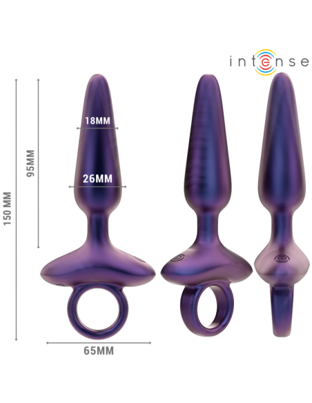 INTENSE MARLON PLUG ANAL VIBRADOR MODELO 4 CONTROL REMOTO