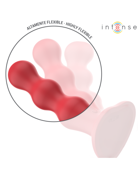 INTENSE CODY VIBRADOR CON VENTOSA ROJO CONTROL REMOTO
