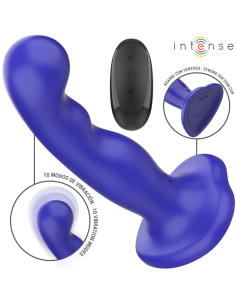INTENSE SHORTY VIBRADOR CON VENTOSA AZUL CONTROL REMOTO