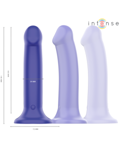 INTENSE VICTORIA VIBRADOR CON VENTOSA 10 VIBRACIONES AZUL OSCURO CONTROL REMOTO 2