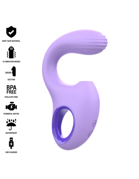 INTENSE BAXTER VIBRADOR ESTIMULADOR VIOLETA CONTROL REMOTO
