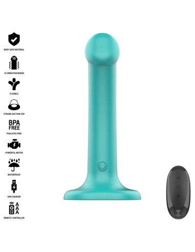 INTENSE KATIE VIBRADOR CON VENTOSA 10 VIBRACIONES AZUL OSCURO CONTROL REMOTO