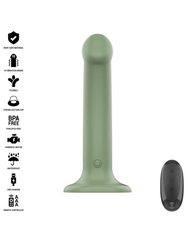 INTENSE BECCA VIBRADOR CON VENTOSA 10 VIBRACIONES VERDE CONTROL REMOTO