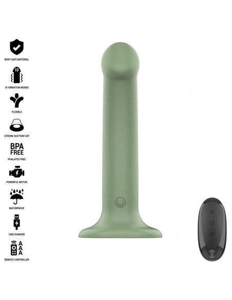 INTENSE BECCA VIBRADOR CON VENTOSA 10 VIBRACIONES VERDE CONTROL REMOTO