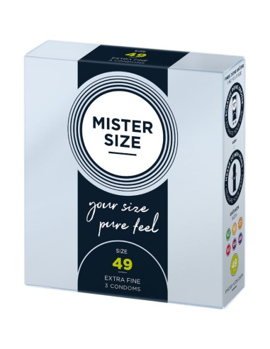 MISTER SIZE PRESERVATIVOS TALLA S 49 MM 3 UNIDADES