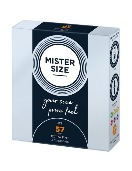 MISTER SIZE PRESERVATIVOS TALLA L 57 MM 3 UNIDADES