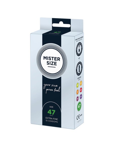 MISTER SIZE PRESERVATIVOS TALLA XS 47 MM 10 UNIDADES