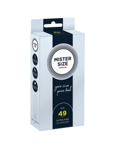 MISTER SIZE PRESERVATIVOS TALLA S 49 MM 10 UNIDADES